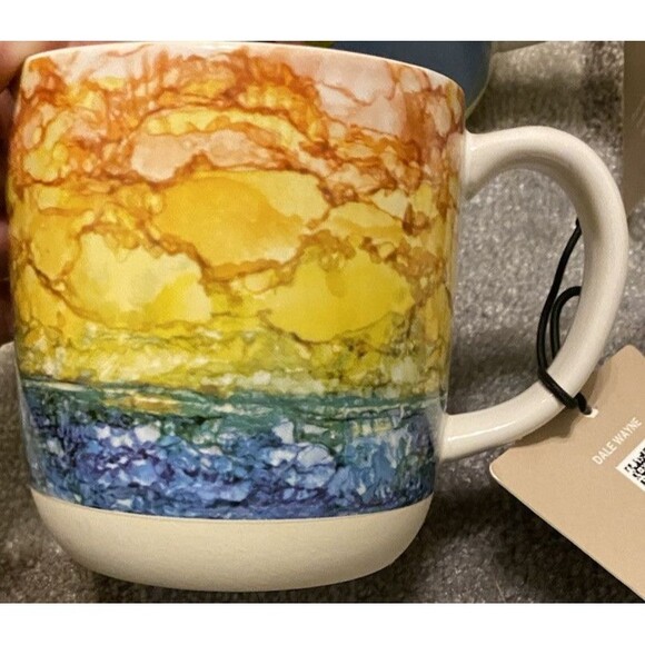 DEMDACO Seaside Horizon at Midday Dale Wayne Artlifting Stoneware Mug Cup NWT - Picture 3 of 11